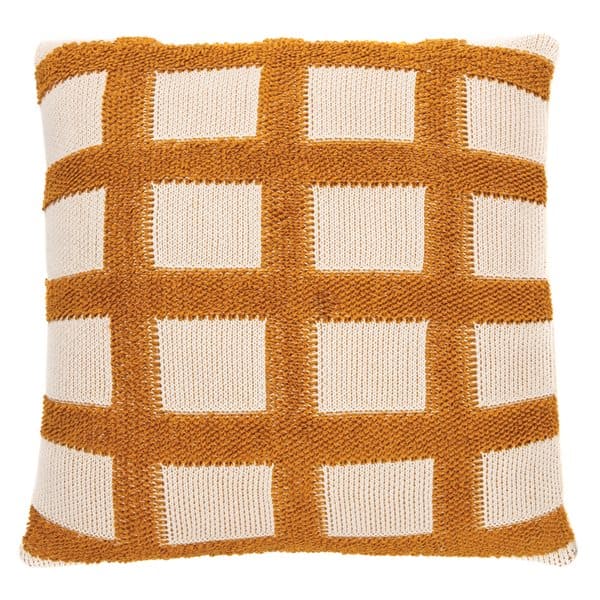 Dolce Natural And Mustard Decorative Pillow by BRUNELLI