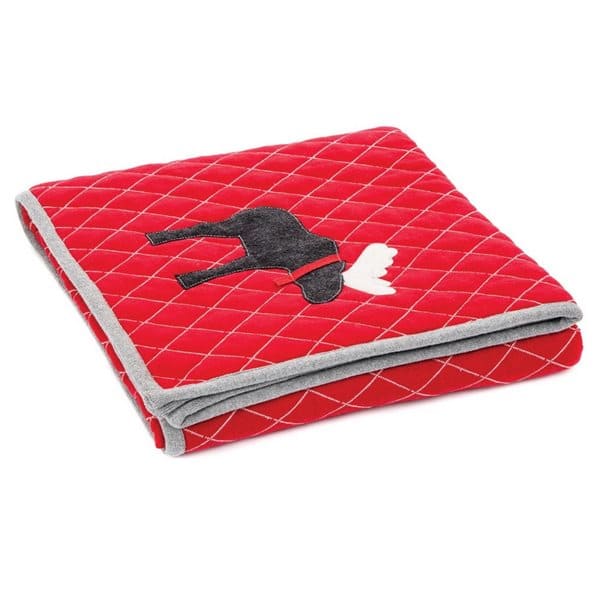 Ginger Red Quilted Throw by BRUNELLI