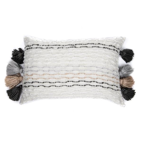 Neville Ivory Oblong Decorative Pillow by BRUNELLI