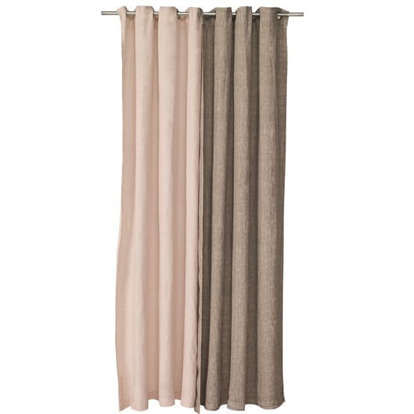 Linen Stone Wash Natural Curtain by BRUNELLI