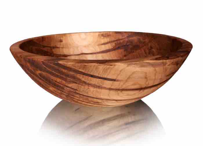 ROUND AMBROSIA MAPLE SALAD BOWL BY STINSON STUDIO