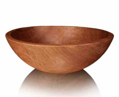 ROUND NATURAL OAK SALAD BOWL BY STINSON STUDIO