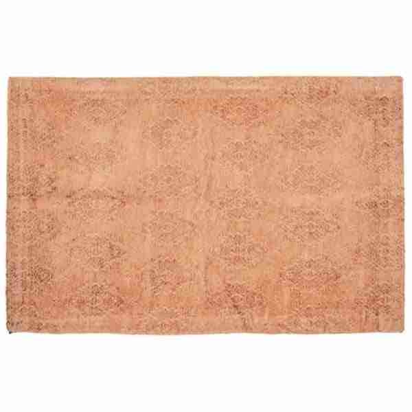 Toro Terracotta Jacquard Velvet Area Rug by BRUNELLI