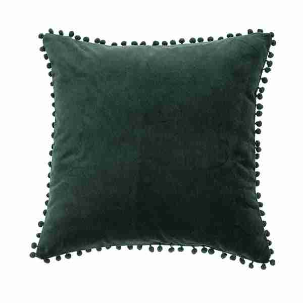 Velvet Dark Green Decorative Pillow by BRUNELLI
