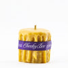 Cheeky Bee 90-110hr - Dripped Pillar Candle 3.5x3.5 Inch