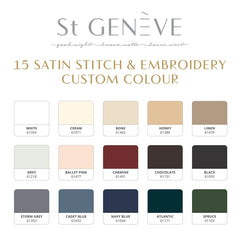 Capri Double Stitch Satin by St Geneve Fine Linen - Fabric From Italy Made In Canada