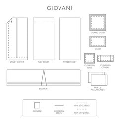 Giovani Cream by St Geneve Fine Linen - Made In Canada