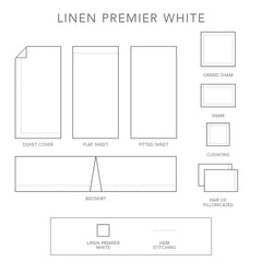 Linen  Premier White by St Geneve Fine Linen - Made In Canada