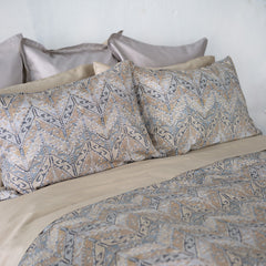 Arras | Printed Sateen Bedding by St Geneve - Fabric from Italy Sewn in Canada