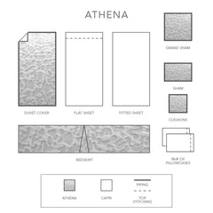 Athena Jacquard Bedding by St Geneve Fine Linen