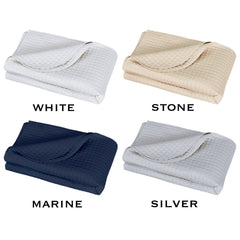 RENAISSANCE BOX QUILT 100% Cotton Blankets - Woven In Portugal - Made In Canada