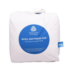 Wool Mattress Pad In Cloth Bag