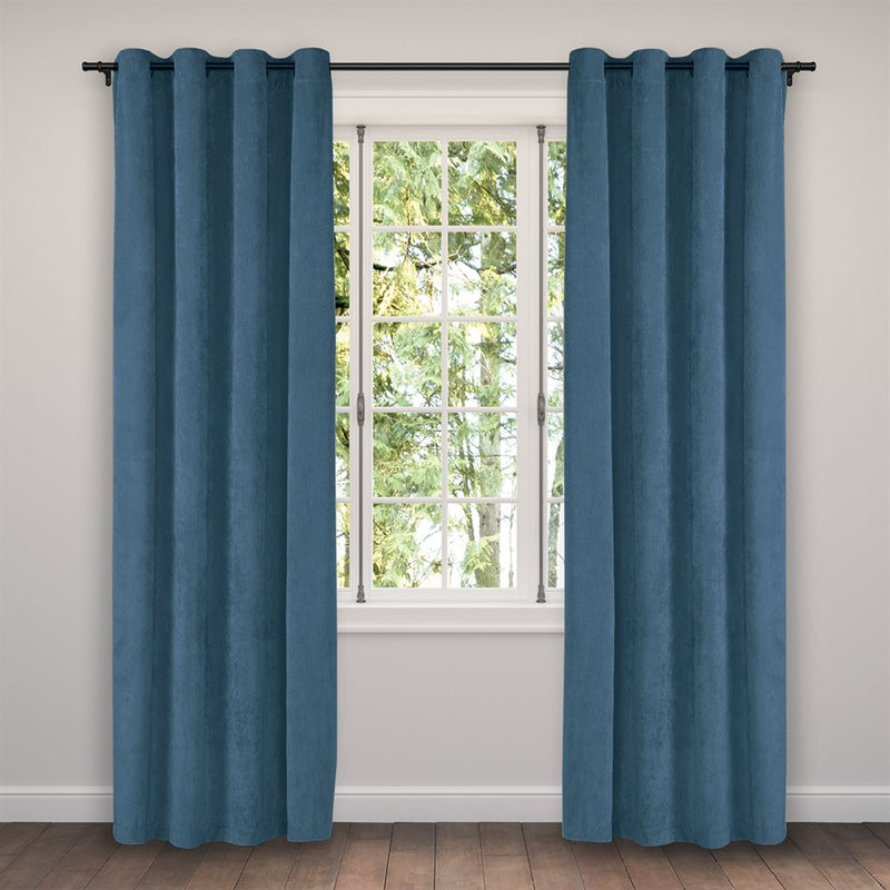 CORDUROY BLUE CURTAIN