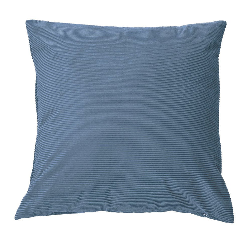 CORDUROY BLUE EUROPEAN PILLOW