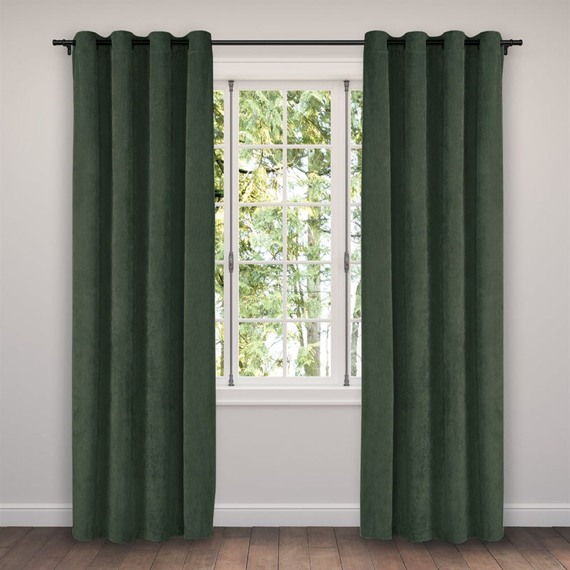 CORDUROY GREEN CURTAIN