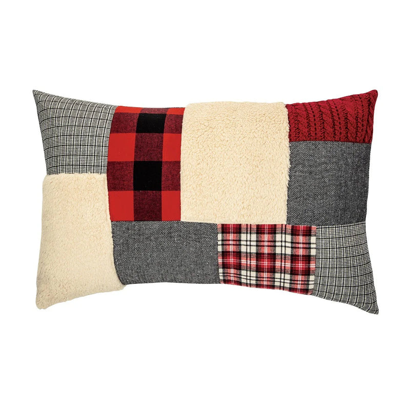 Buck Red And Grey Cottage Style Pillow Sham by BRUNELLI