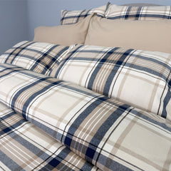 Calvin Flannel by Cuddledown Bedding - Woven in Portugal - Made In Canada