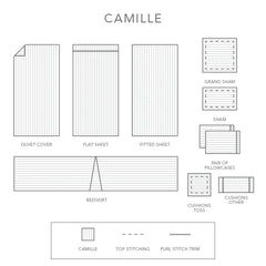 Camille | Woven 1/2" Self Stripe by St Geneve - Fabric from Israel Sewn in Canada