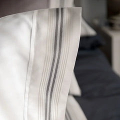 Capri Sussex | Jacquard Sheets by St Geneve Fine Linen - Fabric from Italy Sewn in Canada