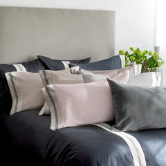 Capri Sussex | Jacquard Duvet Cover by St Geneve Fine Linen - Fabric from Italy Sewn in Canada