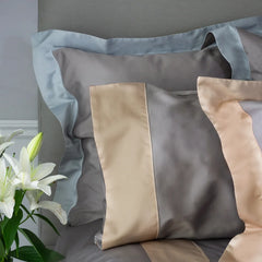 Capri Cambridge | Sateen 100% Egyptian Long-Staple Cotton by St Geneve Fine Linen - Fabric from Italy Sewn in Canada