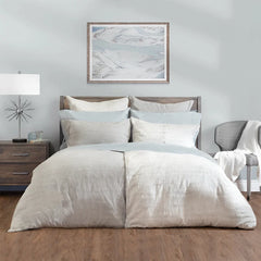 Celeste | Jacquard Bedding by St Geneve - Fabric from Portugal Sewn in Canada