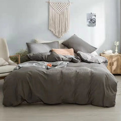 Chambray Duvet Cover Set - Available In 3 Colours