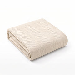 Chevron Blanket  100% Cotton - Woven In Portugal - Made In Canada