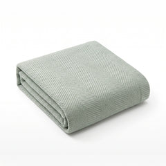 Chevron Blanket  100% Cotton - Woven In Portugal - Made In Canada