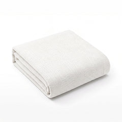 Chevron Blanket  100% Cotton - Woven In Portugal - Made In Canada