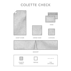 Colette Check | Linen Jacquard 100% Linen by St Geneve Fine Linen - Fabric from Italy Sewn in Canada