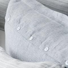 Colette Check | Linen Jacquard 100% Linen by St Geneve Fine Linen - Fabric from Italy Sewn in Canada