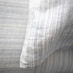 Colette Stripe | Linen Jacquard 100% Linen Bedding by St Geneve Fine Linen - Fabric from Italy Sewn in Canada