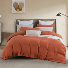 Crinkle Duvet Cover Set - Available In 3 Colours