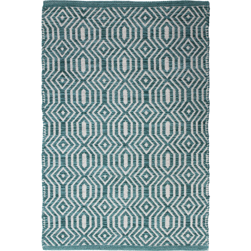 Dhurrie Luxe Soft Teal Rug