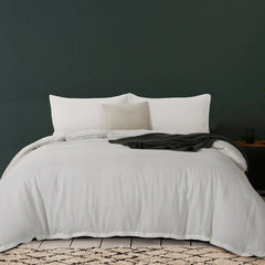 French Linen Duvet Cover Set by Daniadown - Available In 11 Colours