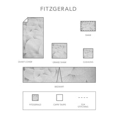 Fitzgerald | Jacquard by  St Geneve Fine Bedding - Fabric from Italy & Sewn in Canada