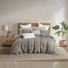 French Linen Duvet Cover Set by Daniadown - Available In 11 Colours