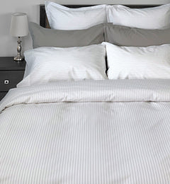 Georgia Stripe Bedding Collection by Cuddledown Bedding - Made In Canada