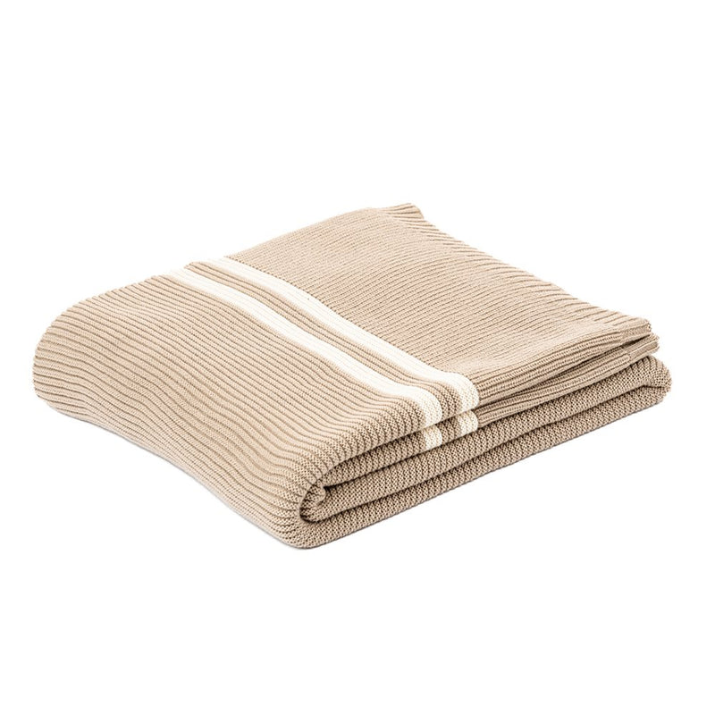 HUDSON TAUPE KNIT THROW