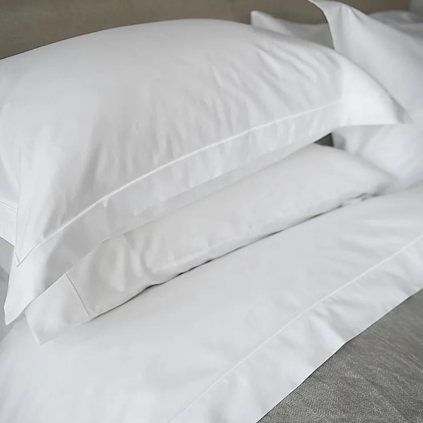 Imperial Hotel | Sateen with Satin Stitch by St Geneve Fine Linen - Fabric from Germany Sewn in Canada