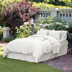 Lanoso | Wool-Cotton Sateen Bedding by St Geneve Fine - Fabric From Italy Made In Canada