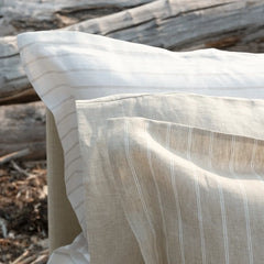 Linea | 100% Linen Jacquard Bedding by St Geneve - Fabric from Italy Sewn in Canada