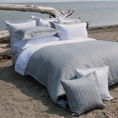 Linea | 100% Linen Jacquard Bedding by St Geneve - Fabric from Italy Sewn in Canada