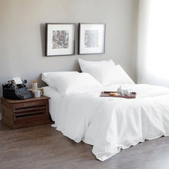 Lucia | 100% linen Bedding by St Geneve - Fabric from Italy Sewn in Canada