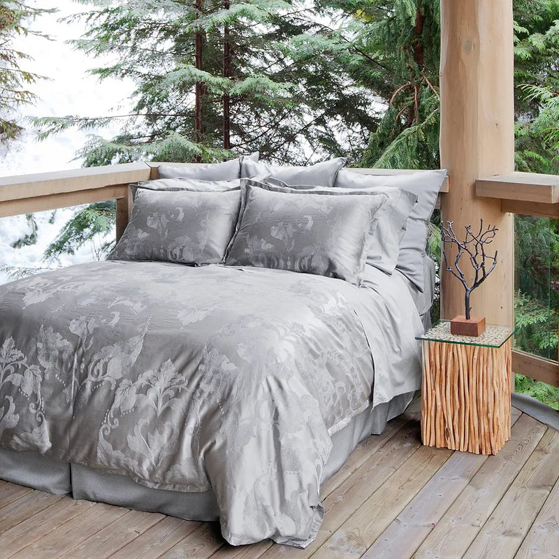 Luna | Silk-Cashmere Jacquard Bedding by St Geneve Fine Linen - Made In Canada