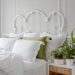 Michelle White | Waffle Throw & Coverlet by St Geneve Fine Linen - Made In Portugal