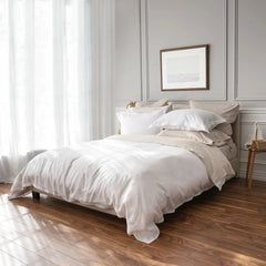 Nicola 100% Linen Duvet Cover by St Geneve Fine Linen - Made In Canada