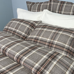 Oliver Yarn Dyed Flannel Bedding by Cuddledown Bedding - Woven in Portugal - Made In Canada