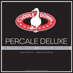 Percale Deluxe Solid Duvet Covers by Cuddledown Bedding - Made In Canada